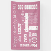 Ma Birthday Spandoek (Verticaal)