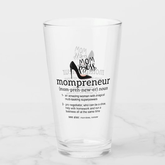 Ma Boss Mompreneur Glas (Achterkant)