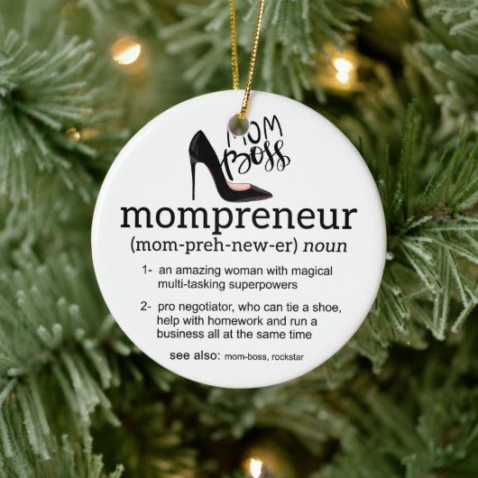 Ma Boss Mompreneur Keramisch Ornament (Boom)