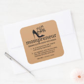 Ma Boss Mompreneur Vierkante Sticker (Envelop)