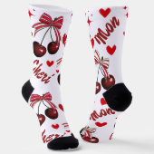 Ma Cheri Cherry grappig Premium Crew Sock Sokken (Gebogen)