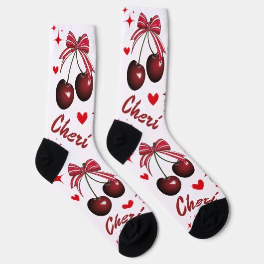 Ma Cheri Cherry grappig Premium Crew Sock Sokken (Rechts)