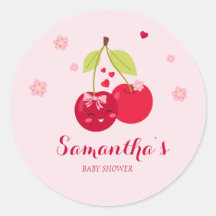 Ma Cherie Cherry Pink Coquette Girl Baby shower