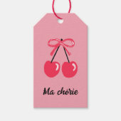 Ma chérie kersencadeau label cadeaulabel (Voorkant)