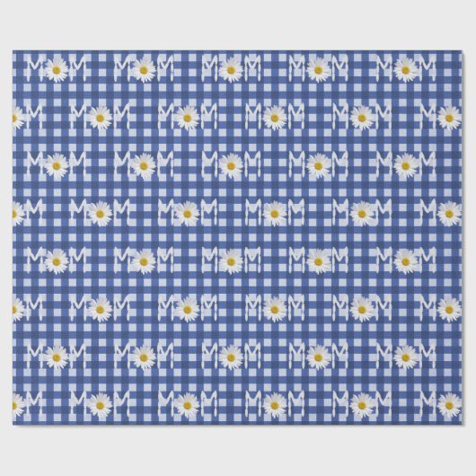 Ma Daisy op Gingham Cadeaupapier (Vlak)