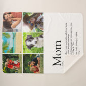 Ma Definition 6 Family Photo Collage Sherpa Deken (Voorkant (horizontaal))