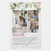Ma Definition | Floral 3 Foto Tea Towel Theedoek (Verticaal)
