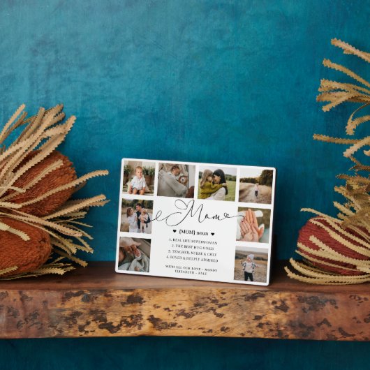 Ma Definition Moederdag Photo Collage Keepomwille Fotoplaat (Zijkant)