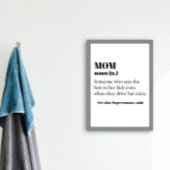 Ma Definition Word Noun Gift Moederdag Perfect Poster