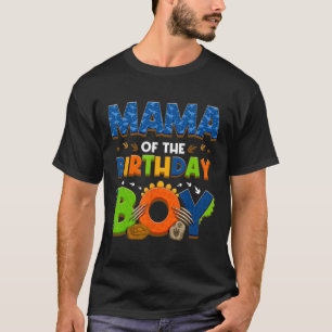 Ma En Papa Mama Verjaardag Jongen Dinosaurus Famil T-shirt