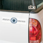 ma flag, AMERICAN TEA PARTYJANUARY 19.2010, B... Bumpersticker (Op Truck)