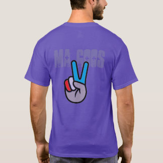 Ma Goos Paarse Peace and Love T-shirt