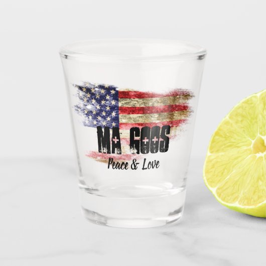 Ma Goos Shot Glass Glas (Voorkant)