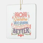 Ma Grandma Great Grandma, ik blijf beter Keramisch Ornament (Links)