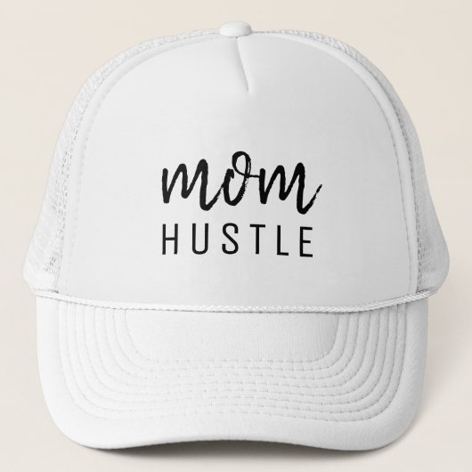 Ma Hustle | Modern Stijlvol Moederdag Trucker Pet (Voorkant)