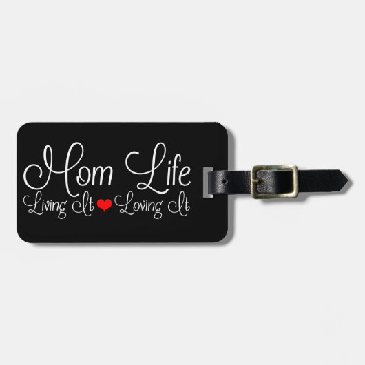 Ma Life Persoonlijk zwart Bagagelabel (Voorkant horizontaal)