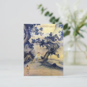 Ma Lin luistert stilletjes naar wind in de rug Briefkaart (Staand voorkant)