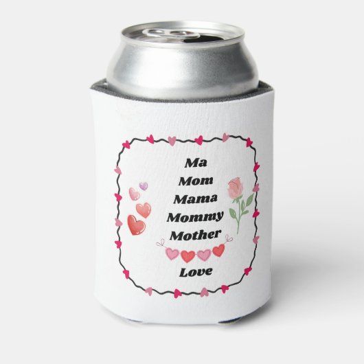 Ma, mam. Mama, mama, moeder op een... Blikjeskoeler (Blikje Achterkant)