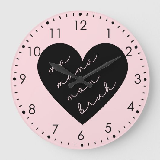 Ma Mama Bruh Pink Grote Klok (Voorkant)