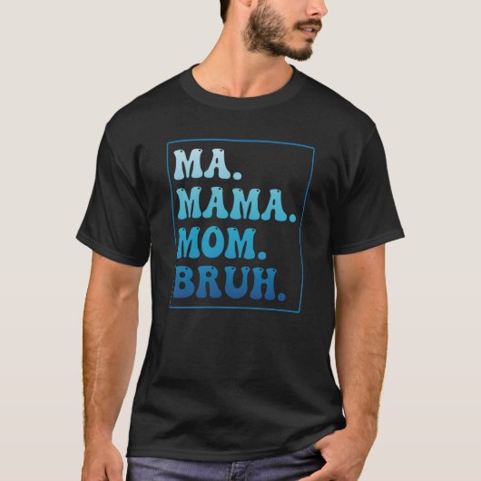 Ma Mama Bruh Vrouwen mammie Leopard Moederdag T-shirt (Voorkant)