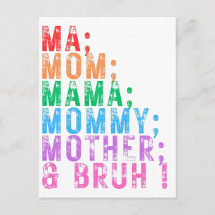 Ma mama mama moeder bruh Moederdag leuke liefde Briefkaart