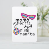 Má Mami Mamita uit de 90 Bedankkaart (Staand voorkant)