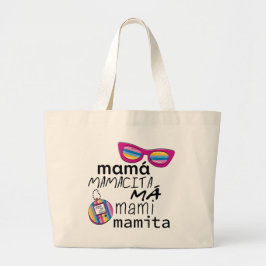 Má Mami Mamita uit de 90 Grote Tote Bag