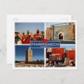 MA Marokko - Marrakech - Briefkaart (Voorkant / Achterkant)