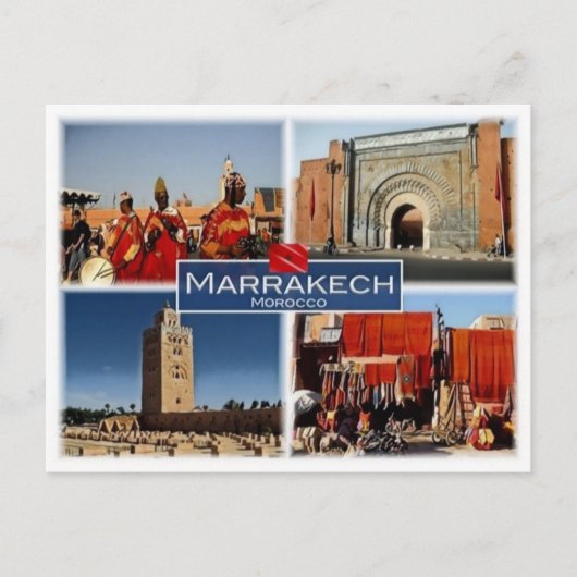 MA Marokko - Marrakech - Briefkaart (Voorkant)