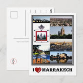 MA Marokko - Marrakech Briefkaart (Voorkant / Achterkant)