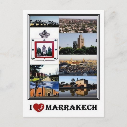 MA Marokko - Marrakech Briefkaart (Voorkant)