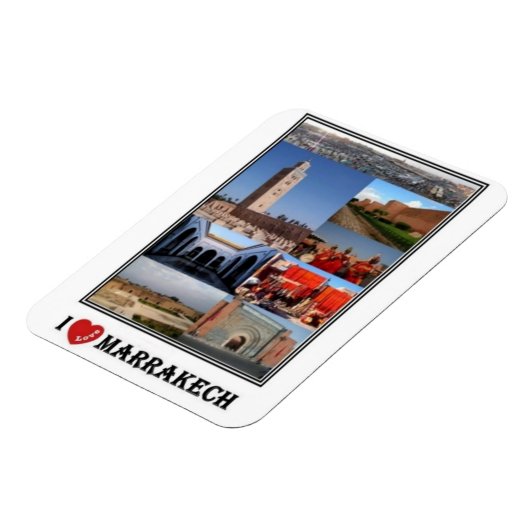 MA Marokko - Marrakech - I Love Mosaic - Magnet Magneet (Linkerzijde)