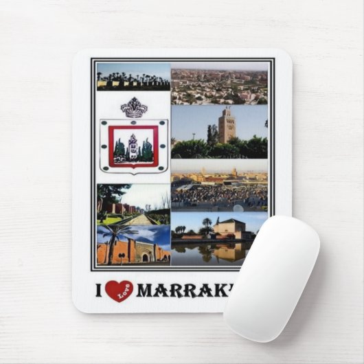 MA Marokko - Marrakech - I Love Mosaic - Muismat (Met muis)