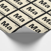 Ma - Marshmallows Scheikunde Periodiek Systeem Sym Cadeaupapier (Hoek)