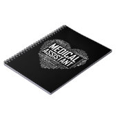 MA Medical Assistant Heart Love T Shirt Gift Clini Notitieboek (Linkerzijde)