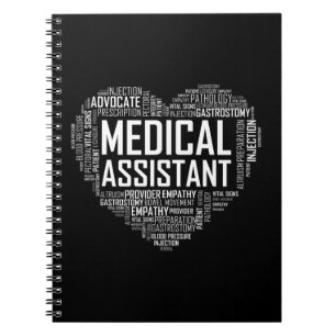 MA Medical Assistant Heart Love T Shirt Gift Clini Notitieboek