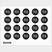 MA Medical Assistant Leopard Print Ronde Sticker (Vel)