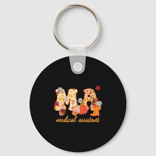Ma Medical Istant Fall Pumpkin Cute  Sleutelhanger (Voorkant)