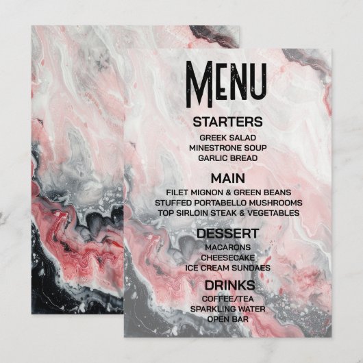 Ma Menu (Voorkant / Achterkant)