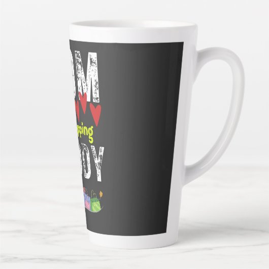 Ma Mijn winkelboeddy - Happy Moederdag Latte Mok (Rechts)