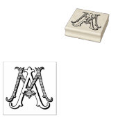 MA Monogram AM Monogram Rubber Ink Stamp Rubberstempel (Gestempeld)