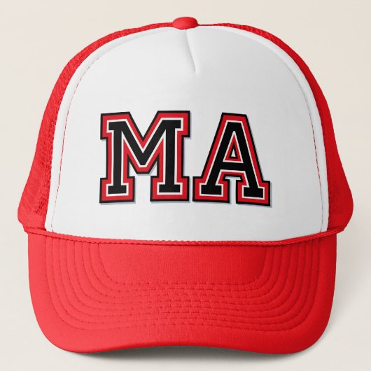MA-monogram Trucker Pet (Voorkant)