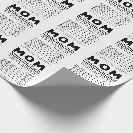 Ma Nutritional Facts Cadeaupapier (Hoek)