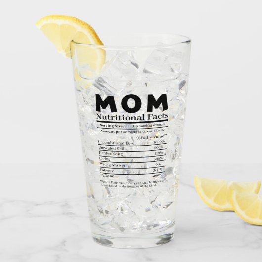 Ma Nutritional Facts Glas (Voorkant ijs)