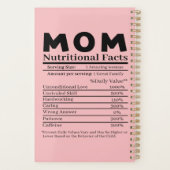 Ma Nutritional Facts Planner (Achterkant)
