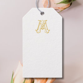 MA of AM Monogram Gift Label Cadeaulabel