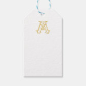 MA of AM Monogram Gift Label Cadeaulabel (Voorkant)