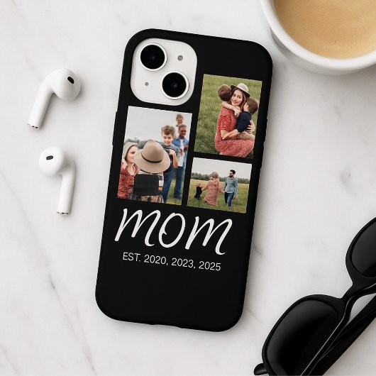 Ma Opgericht Modern Script Zwart 3 Foto Case-Mate iPhone Case