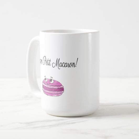 Ma Petit Macaron Custom Koffiemok (Voorkant links)