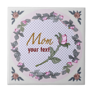 Ma Pink Rosebud Tegeltje